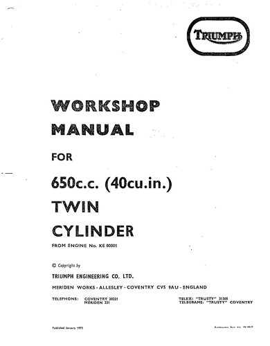 Triumph workshop service