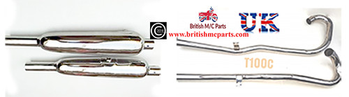 Triumph tr6c exhaust - , pipes